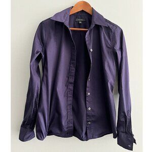 Banana Republic - Button Down Blouse - Purple -  Size 8